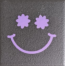 Smiley paars
